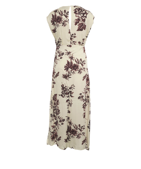 Abito maxi con motivo floreale