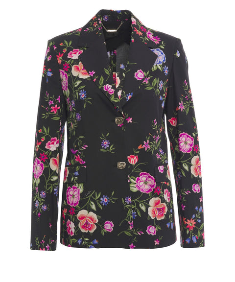 Blazer con stampa floreale