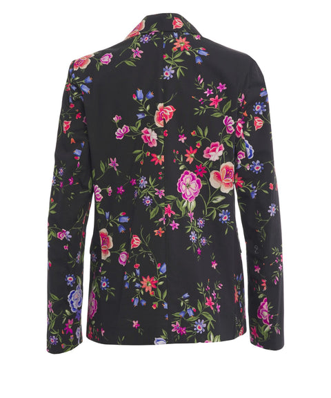 Blazer con stampa floreale