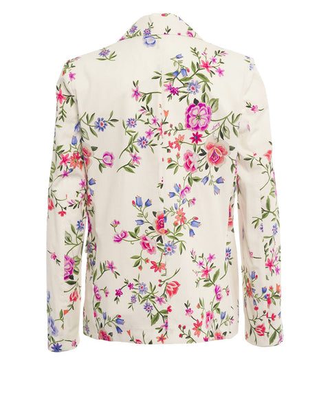 Blazer con stampa floreale