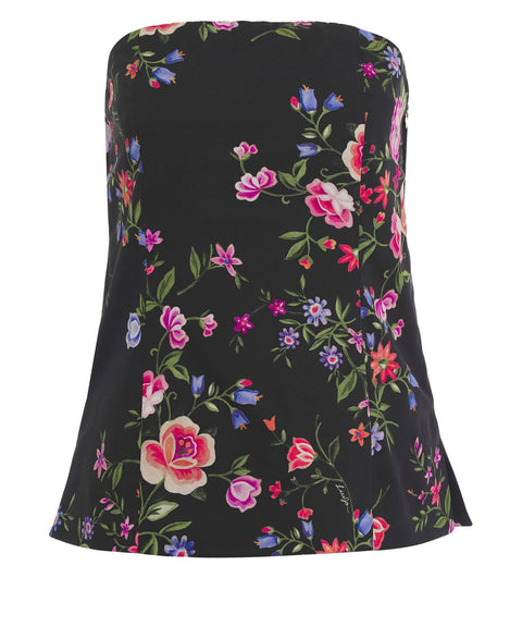 Top con stampa animalier