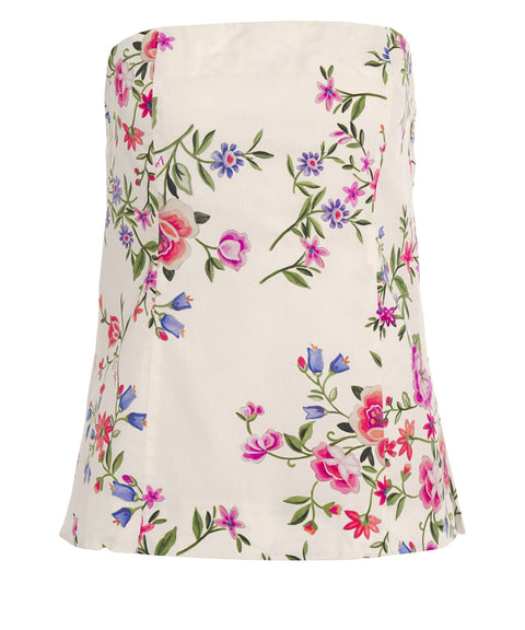 Top con stampa animalier