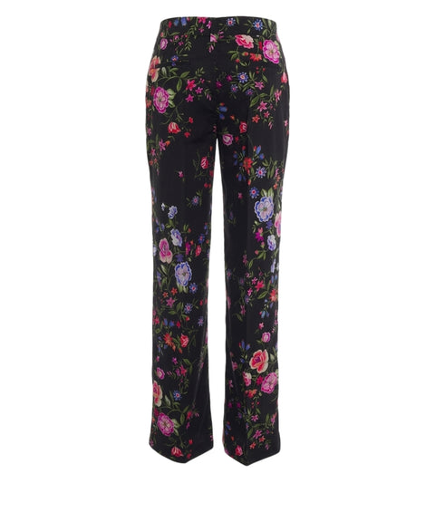 Pantaloni con stampa floreale