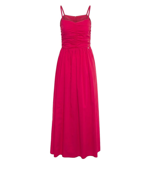 Abito maxi in popeline