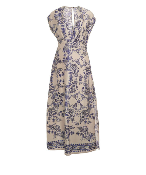 Maxikleid mit floralem Muster