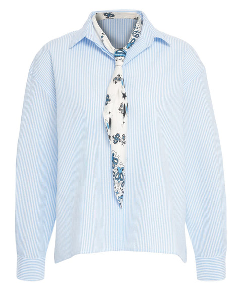 Blusa con foulard 'Cannes'