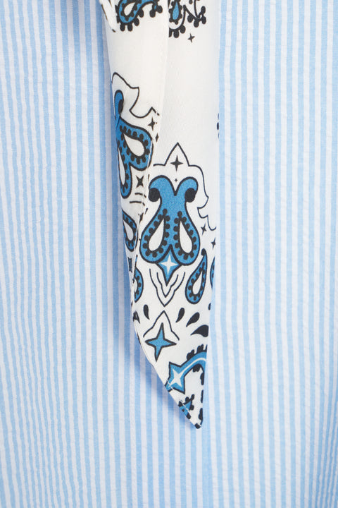 Blusa con foulard 'Cannes'