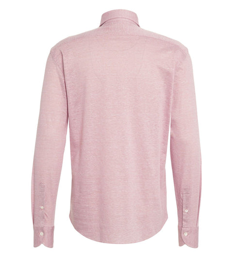 Langarm Strick Poloshirt