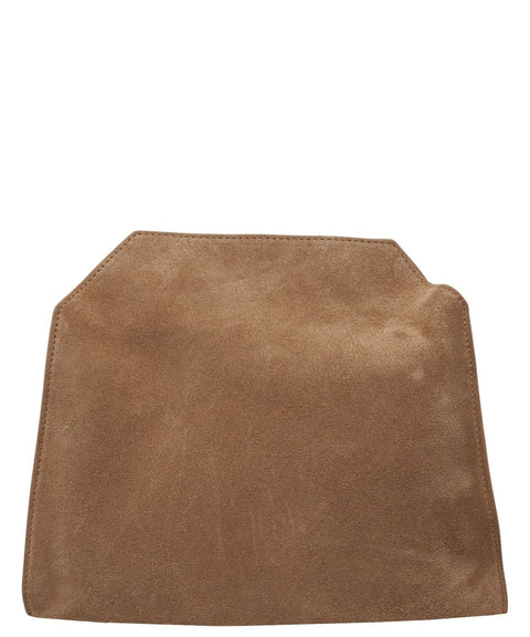 Borsa a spalla scamosciata