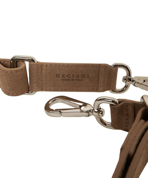 Borsa a spalla scamosciata