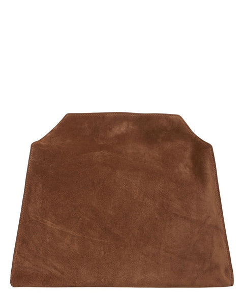 Borsa a spalla scamosciata