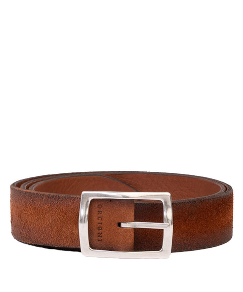 Cintura in pelle scamosciata