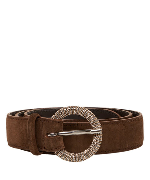 Cintura in pelle scamosciata