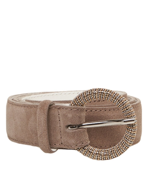 Cintura in pelle scamosciata