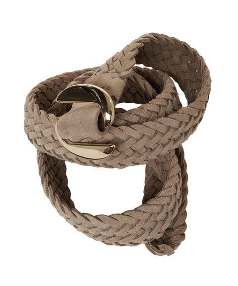 Geflochtener Gürtel aus Wildleder