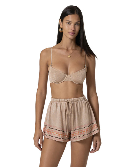 Shorts in lurex