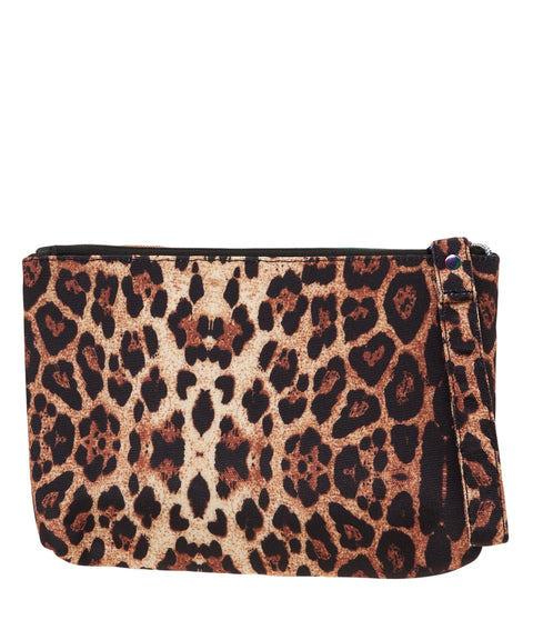 Pochette mit Animal Print