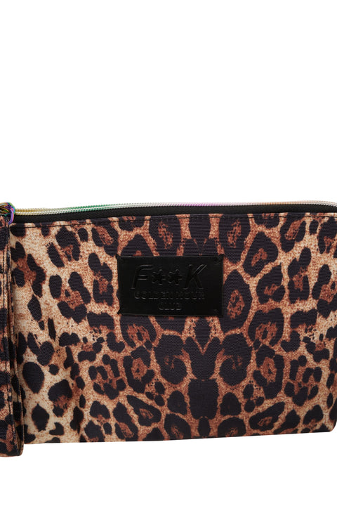 Pochette mit Animal Print