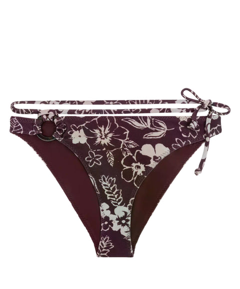 Bikinislip mit Blumenmuster 'Coral'