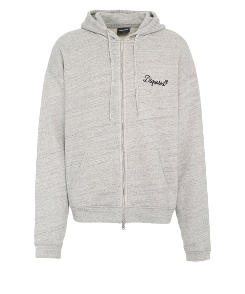 Felpa con cappuccio e zip