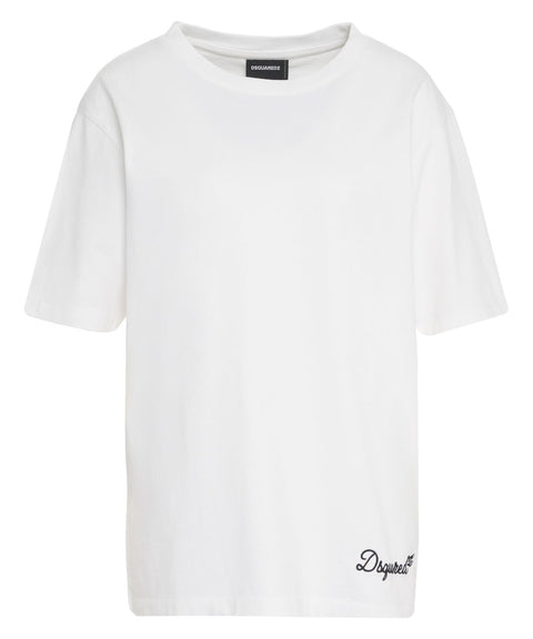 T-Shirt mit Logostickerei