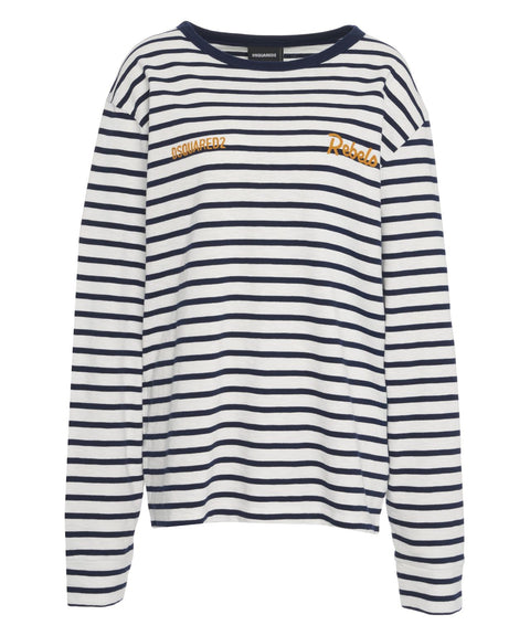 Gestreiftes Langarmshirt