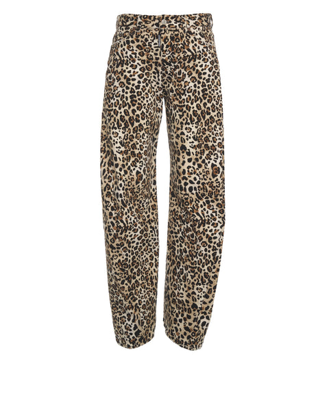 Jeans with animal print 'Loose Twst'