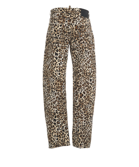 Jeans with animal print 'Loose Twst'