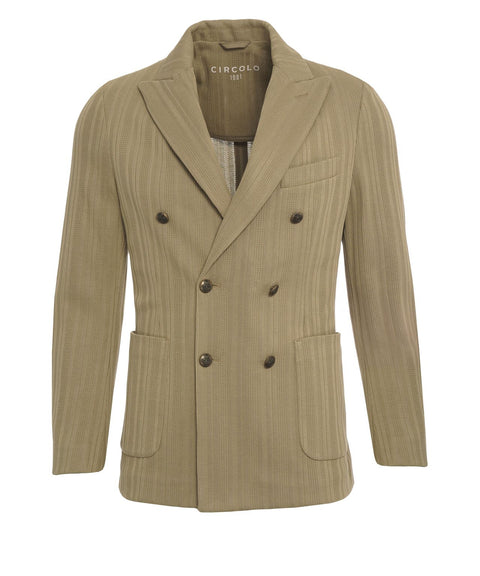 Doppelreiher Blazer aus Baumwolle