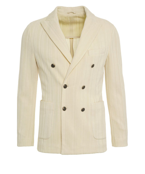 Doppelreiher Blazer aus Baumwolle