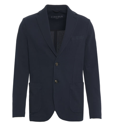 Einreiher Blazer aus Baumwolle