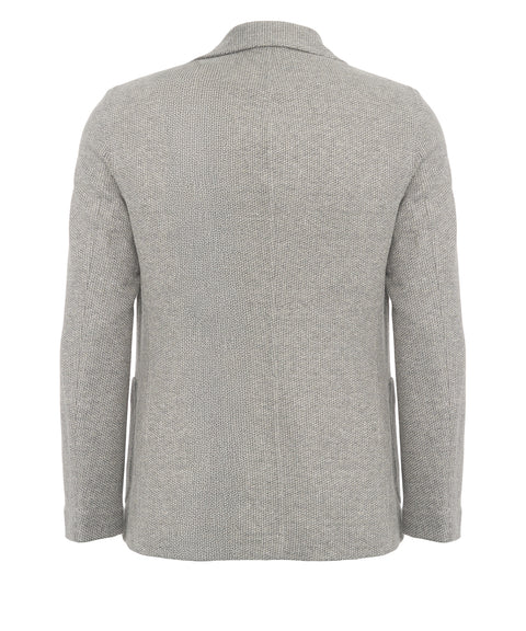 Blazer aus Baumwoll-Leinengemisch