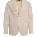 Blazer in misto cotone e lino