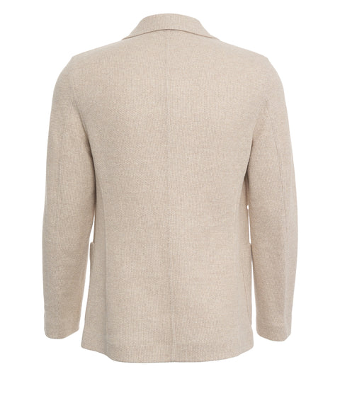 Blazer in cotton-linen blend