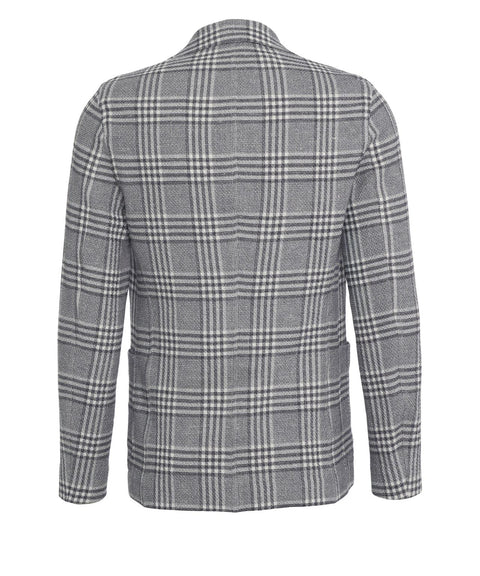 Einreiher Blazer mit Karomuster