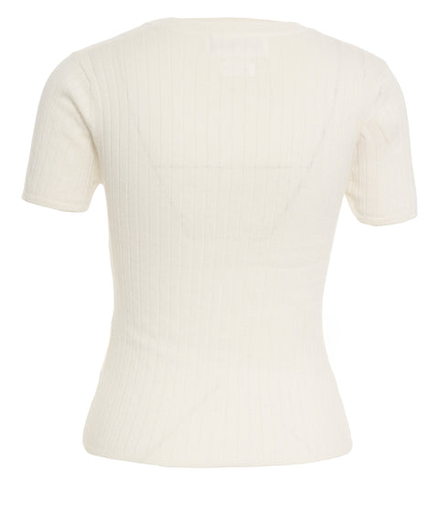 Geripptes T-Shirt 'Barefoot Drift'