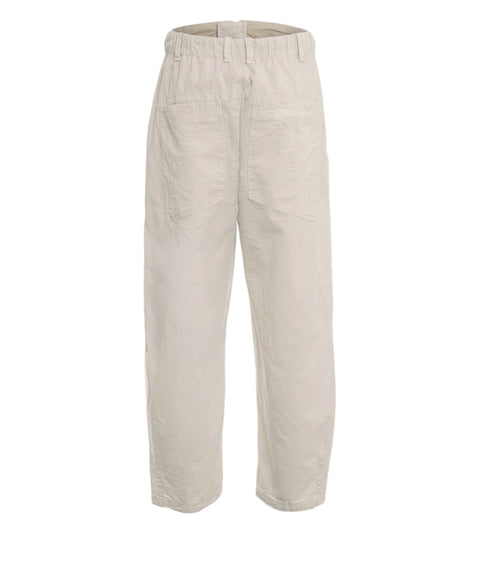 Cotton-linen blend pants
