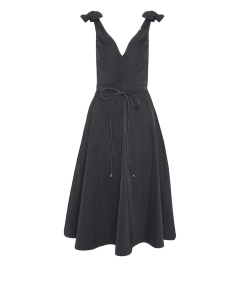 Midikleid mit Schleifendetails