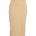 Midi skirt with logo belt
