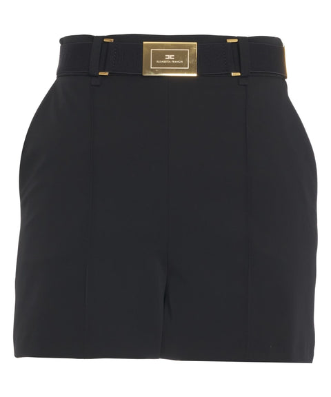 Shorts mit Logogürtel