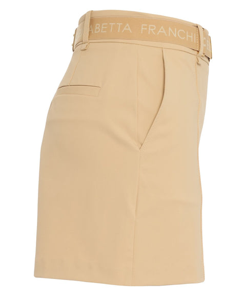 Shorts mit Logogürtel