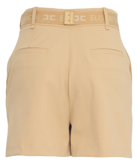 Shorts mit Logogürtel