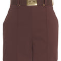 Shorts mit Logogürtel