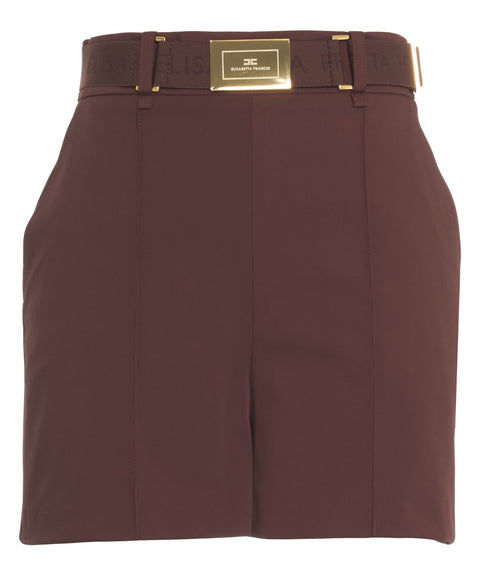 Shorts mit Logogürtel