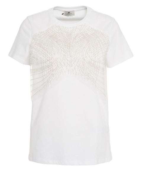 T-shirt con strass