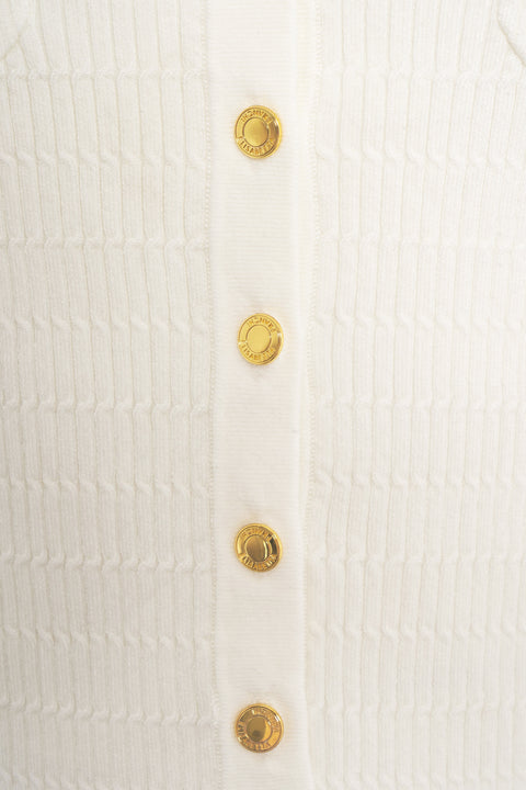 Cardigan with logo detail