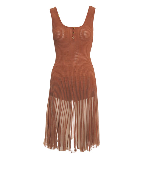 Lochstrick Midikleid