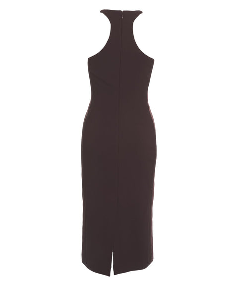 Abito midi con dettaglio logo