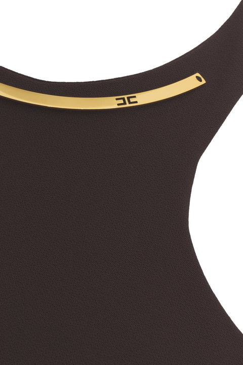 Abito midi con dettaglio logo