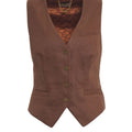 Linen blend vest